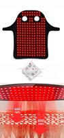 Enveloppe de thérapie par lumière rouge pour le cou de cheval 660nm+850nm, appareil LED sans fil pour équidés, guérison des tissus profonds, en polyester 196