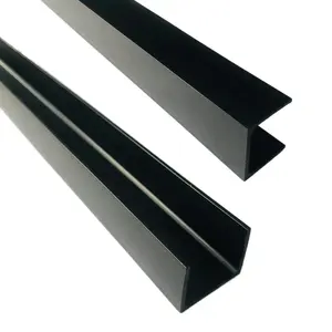 Chất lượng cao uPVC hồ sơ nhựa đùn hoạt động trơn tru nhựa hồ sơ khung <span class=keywords><strong>U</strong></span> hình nhựa cạnh bảo vệ hồ sơ - Product Image 1