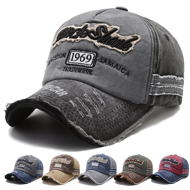 Vintage 5 Panel Cotton Baseball Cap Retro Two Tone Twill Casual Outdoor Sports Hat Unisex Streetwear