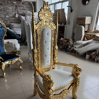 Chaise de Banquet de mariage, classique, noir, roi Royal