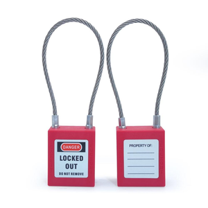 FEIHUAN Fábrica Cable de acero inoxidable Grillete <span class=keywords><strong>Loto</strong></span> Candado Bloqueo DE SEGURIDAD Etiquetado Seguridad OSHA Cerradura Fabricante OEM - Product Image 6