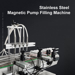 Llenadora automática de sobremesa con 4 cabezales y bomba magnética para agua, aceite, jugo, leche, perfume, bebidas, vino, detergente y champú - Product Image 5