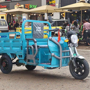 Трехколесный Электрический трехколесный мотоцикл для грузовых автомобилей, пассажирский фургон и грузовик, такси, Китай, с открытым кузовом, напряжение 60 В - Product Image 2