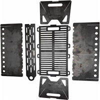 Barbecue portable au charbon de bois, compact et pliable, pour pique-nique en plein air, camping et jardin.