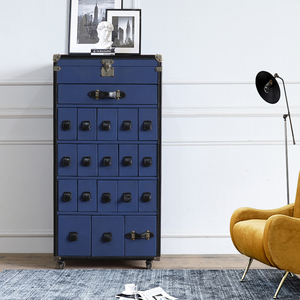 Meubles de chambre à coucher en bois massif de style scandinave moderne contemporain, armoire de rangement pour salon, 8+ tiroirs, 5 étagères, Fuyas, 1 an de garantie - Product Image 6