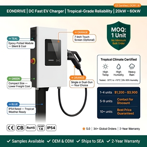 เครื่องชาร์จรถยนต์ไฟฟ้าแบบติดผนัง OCPP1.6 หัวชาร์จคู่ CCS2 CCS1 GBT ChadMO 20kW 30kW 40kW 60kW ใหม่ มาตรฐาน CE SEA สำหรับการชาร์จรถยนต์ไฟฟ้า - Product Image 3