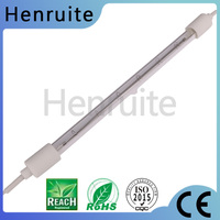Lampe chauffante halogène infrarouge 2400K de 662 mm 2500 W avec revêtement céramique en verre de quartz semi-blanc pour machine de soufflage