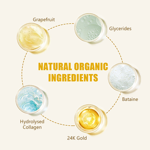 24K 골드 비건 아이 마스크 패치 유기농 히알루로닉 콜라겐 & 비타민 스킨 케어 젤 주름 방지 기능 OEM 공급 - Product Image 5