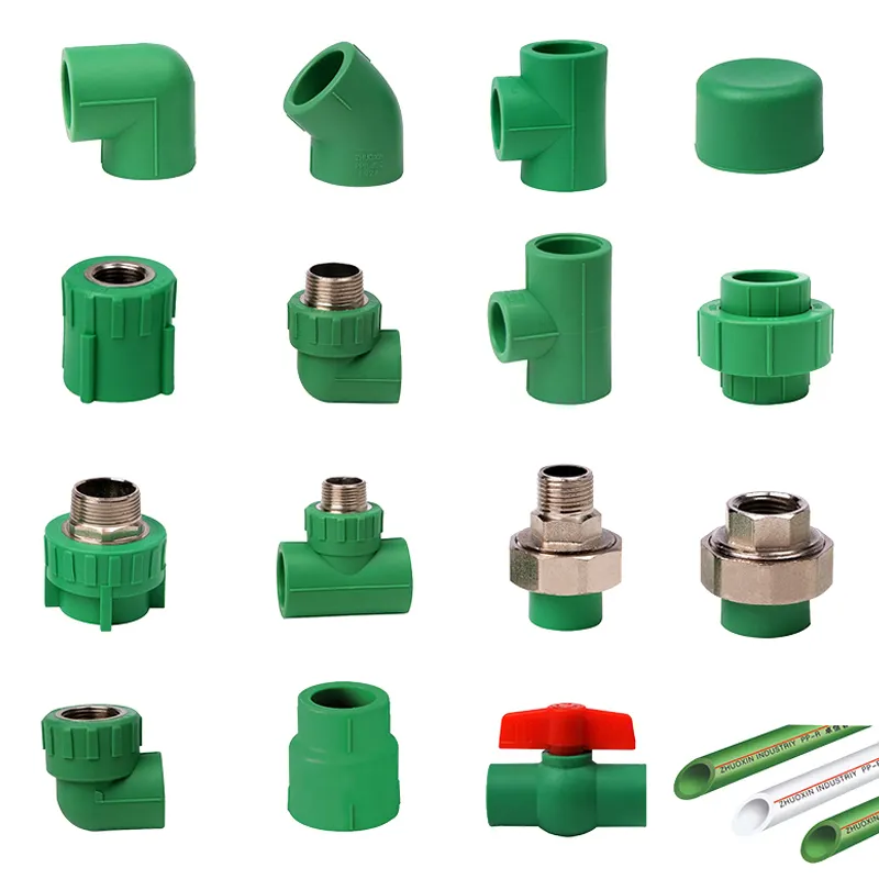Large factory green PPR series customizable size stainless steel pipe fittings stainless steel PPR name pipe fittings