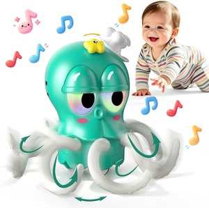 Giocattolo Polpo Danzante KK per Bambini, Giocattolo Elettrico Magico con Luci e Musica per Neonati e Bambini che Gattonano e Giocano a Pancia Giù - Product Image 1
