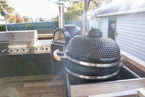 Parrilla de cocina al aire libre Combo de cajones de barbacoa y Diseño de barra de nevera de madera <span class=keywords><strong>Pitza</strong></span> Filipinas 304 Set Pizza Cocina al aire libre - Product Image 2