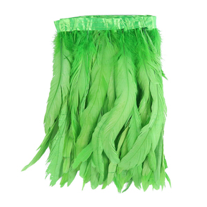 12-14 Inch Groothandel Lange Haan Geverfde Cocktail Veren Stof Franje Trim Voor Carnaval Kostuum Kleding Hoofdtooien - Product Image 4