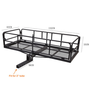 Nouveau processus de soudage par cintrage de Tube support d'attelage pliant porte-bagages de cargaison robuste remorque peinte en aérosol fabriquée en hauteur - Product Image 4