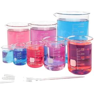 บีกเกอร์แก้วทรงเตี้ย บอโรซิลิเกต สำหรับวัดปริมาตร ขนาด 10 มล. 50 มล. 100 มล. 250 มล. สำหรับห้องปฏิบัติการ - Product Image 2