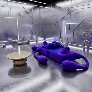 Sofá Modular Artístico con Forma de Pulpo, Estilo Italiano Moderno y de Lujo, para Salas de Juego Retro-Futuristas y Cafés - Product Image 2