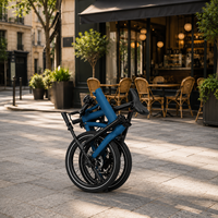 Vélo électrique pliable en fibre de carbone de 20 pouces, 250W, léger, pour les trajets urbains, avec suspension arrière