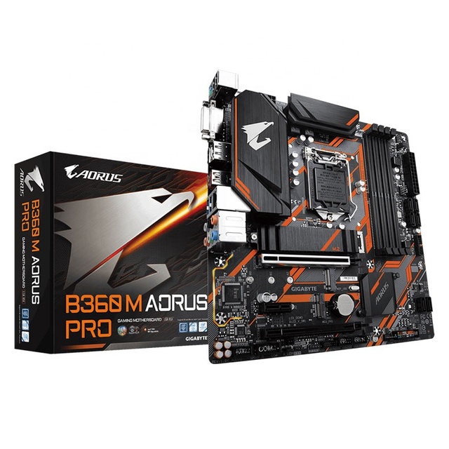 Used GIGABYTE B360M AORUS PRO 64GB DDR4 LGA1151 Micro ATX Gaming Motherboard