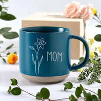Tasses à café en céramique personnalisées avec logo gravé au laser, 155 ml, en grès, porcelaine, mug en céramique