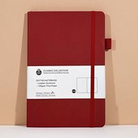 Promotion 2027 Carnet de notes A5 en cuir PU personnalisé, couverture souple, petit format, 80 feuilles, reliure cousue
