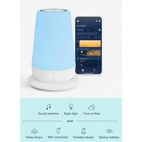 Mesin Suara Bayi Elektrik Pintar dengan Kontrol Aplikasi, Desain Bar, Jam Alarm & Lampu Malam, Alat Bantu Tidur untuk Rumah