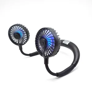 Großhandel fan 3 pack-Bestseller hängendes Halsband Sport ventilator Mini wiederauf ladbare Hand frei tragbare USB-Hals ventilator