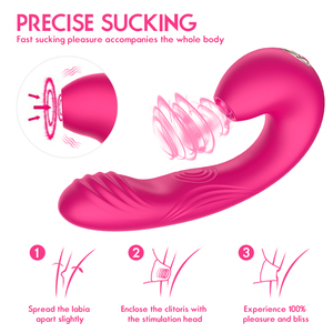 Juguete Sexual 3 en 1 para Mujeres, Vibrador de Silicona de Grado Alimenticio, Resistente al Agua, Masajeador de Punto G - Product Image 6