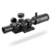 TYPHON 1-8x24IR FFP LPVO Réticule à Premier Plan Focal Tube de 30 mm de Diamètre Optique 10x Grand Angle Lunette de Chasse Télescopique