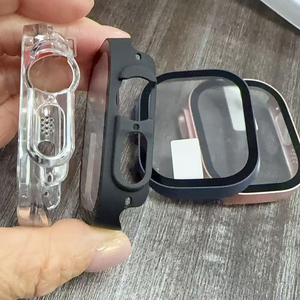 Custodia Protettiva Trasparente all'Ingrosso per <span class=keywords><strong>Apple</strong></span> <span class=keywords><strong>Watch</strong></span> <span class=keywords><strong>Ultra</strong></span> 2 con Protezione Schermo in Vetro Temperato per Smartwatch IWatch <span class=keywords><strong>Ultra</strong></span> 3 - Product Image 2
