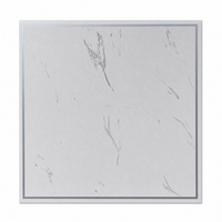 Panneaux de plafond carrés en PVC durable, panneaux décoratifs d'intérieur pour plafonds commerciaux et résidentiels