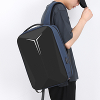 Sac à dos d'ordinateur portable imperméable Oxford avec port de charge USB, fermeture éclair antichoc, pour voyages, affaires et jeux