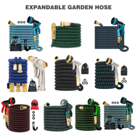Tuyau d'arrosage de jardin en plastique, portable, léger, flexible, extensible, gain de place, haute pression, longueur personnalisable, norme ANSI