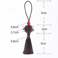 Haute Qualité Noeud Chinois Glands Perle 12cm Fibre De Polyester Frange Chinoise
