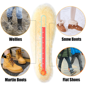 Soletta in pelle di pecora Premium Warm Fluffy Wool sostituzione accogliente <span class=keywords><strong>suole</strong></span> interne traspiranti - Product Image 4