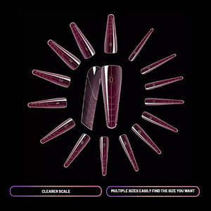 Formas de uñas de estilo francés doble con etiqueta privada personalizada, sistema de uñas de Gel de construcción rápida con almohadilla de silicona, molde de Material plástico - Product Image 4