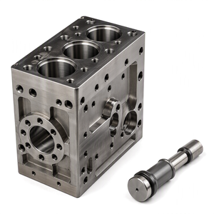 Ölfeld-Fracpumpen-Flüssigkeitsendblock CNC-gefräst aus geschmiedetem Stahl für <span class=keywords><strong>Triplex</strong></span>- und Quintuplex-Hochdruck-Kolbenpumpenteile - Product Image 1