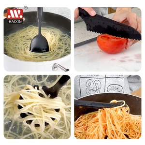 مجموعة أدوات مطبخ هايكسين من النايلون الأسود مع ملعقة وأدوات طهي وملحقات للمطبخ - Product Image 5