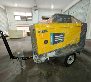 Compressore d'aria a vite portatile raffreddato ad aria con motore diesel Cummins XAS186C 400CFM 7 bar, certificato CE ISO per perforazione e sabbiatura - Product Image 3