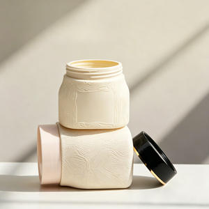Pots cosmétiques vides en plastique PE de 500 ml, couleur personnalisée OEM, pour masque capillaire, cire capillaire, gommage corporel, <span class=keywords><strong>beurre</strong></span> corporel - Product Image 2