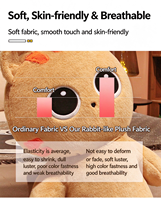 Z Wholesale Grande taille, adorable coussin long en peluche en forme de chat, super doux, motif dessin animé, coussin de sommeil pour chaton, pour enfants et filles