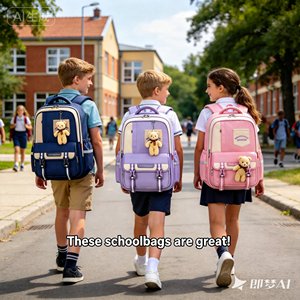 Custom Logo OEM ODM Grade 1-6 Primary <b>School</b> <b>Backpack</b>, Large Capacity <b>Waterproof</b> Spine Protection Lightweight Load Reduction Kid - Product Image 6