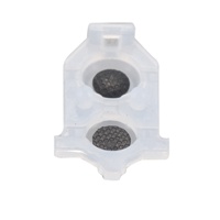 Pièces de réparation JDM-030 : Patins en silicone souples L1 R1 L2 R2, tapis conducteurs en caoutchouc de remplacement pour manette PS4