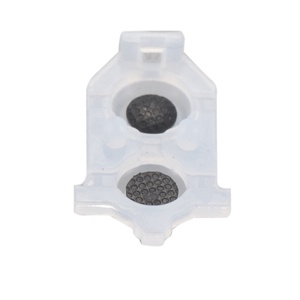 Pièces de réparation JDM-030 : Patins en silicone souples L1 R1 L2 R2, tapis conducteurs en caoutchouc de remplacement pour manette PS4 - Product Image 4