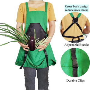 Delantal de jardinería para cosechar, tela Oxford impermeable, bolsa de recolección de gran capacidad con correas de liberación rápida para paisajismo y jardinería - Product Image 5