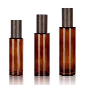 Customized Brown Liquid Lotion <b>Bottle</b> Essential Oil <b>Bottle</b> Cosmetics Container <b>Empty</b> with Pump Screw Cap - Product Image 2