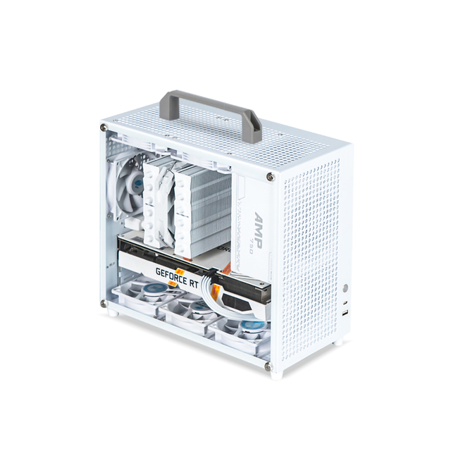Aluminum Xiaobao E80 Mid Tower MicroATX Air-Cooled Simple A4 Portable Handheld Computer Host Compact Case