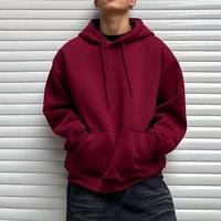 Hoodie Pria Ringan dan Bernapas dengan Pola Kamuflase, Hoodie Keren Model Kotak dari Katun