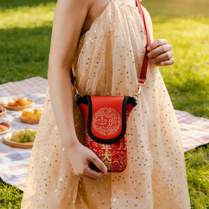 Custodia per telefono in neoprene personalizzata, porta carte impermeabile <span class=keywords><strong>rosa</strong></span> con tracolla - Product Image 5