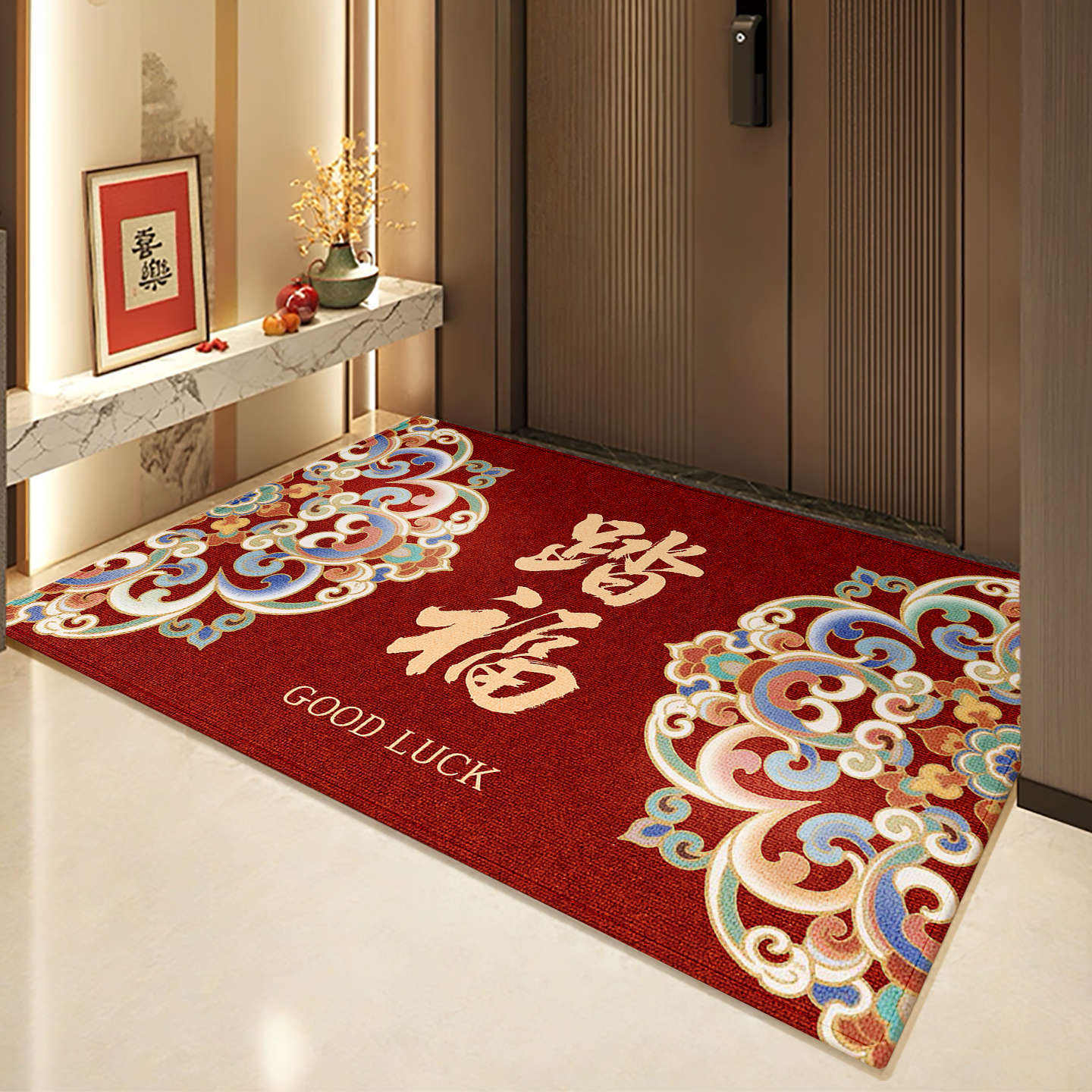 Patrones auspiciosos y ruyi.