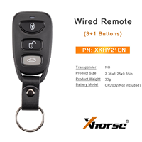 Clé à distance VVDI Xhorse XKHY21EN programmeur de clé de voiture pour véhicules Hyundai fonctionne avec machine de diagnostic et porte-clés