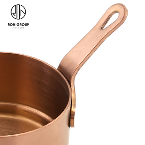 Jolie poêle à frire en cuivre antiadhésive de <span class=keywords><strong>petite</strong></span> taille au design nordique avec poignée en acier inoxydable, ensemble de poêles à frire pour la restauration, la cuisine - Product Image 5